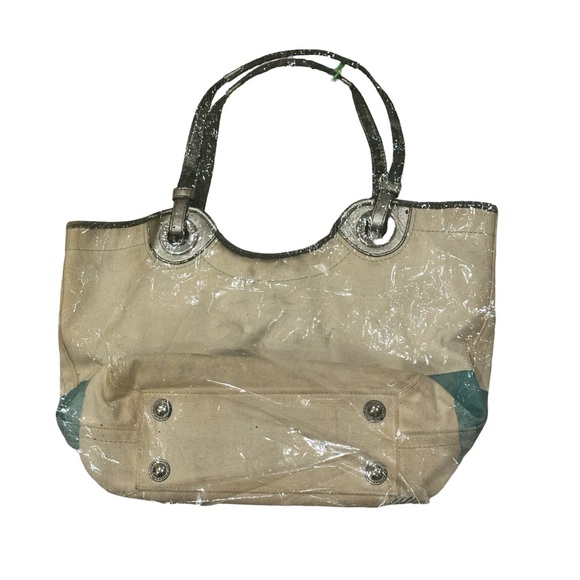 Vintage COACH project bag - Underwater themed Tote - teal interior - TLC bag - Picture 15 of 15